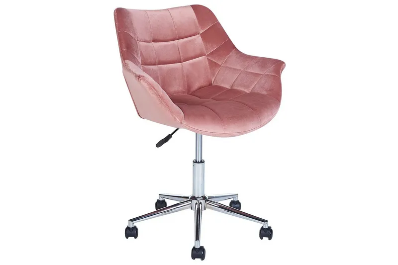 Kontorstol Labelle Rosa - Rosa - Møbler - Stoler - Kontorstol & skrivebordsstol