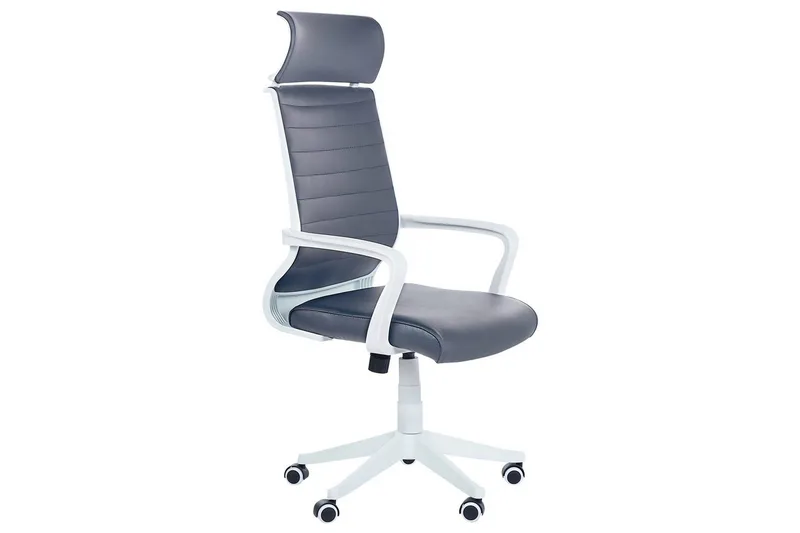 Kontorstol Leader Grå/hvit, Grå/hvit