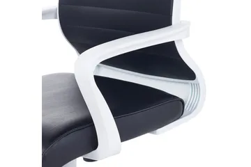 Kontorstol Leader Svart/Hvit - Svart/Hvit - Møbler - Stoler - Kontorstol & skrivebordsstol