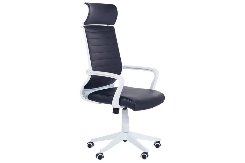 Kontorstol Leader Svart/Hvit, Svart/Hvit