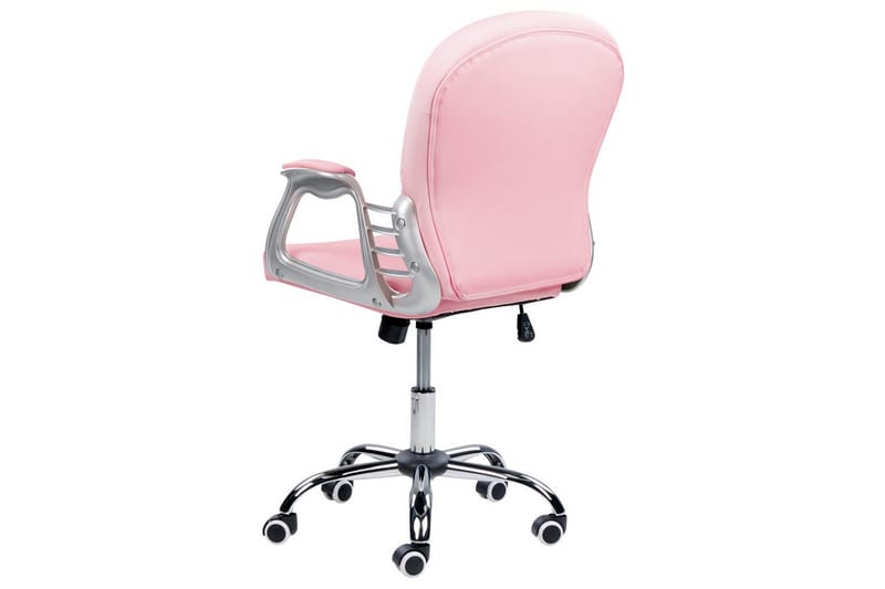 Kontorstol med krystaller Princess Rosa/svart/sølv - Rosa/svart/sølv - Møbler - Stoler - Kontorstol & skrivebordsstol