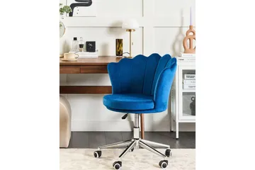 Kontorstol Monticello Blå/Svart/Sølv - Blå/Svart/Sølv - Møbler - Stoler - Kontorstol & skrivebordsstol