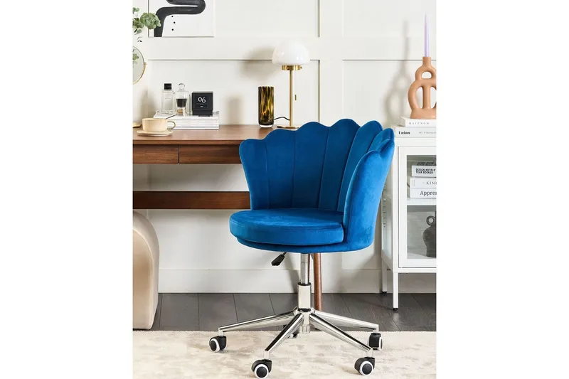 Kontorstol Monticello Blå/Svart/Sølv - Blå/Svart/Sølv - Møbler - Stoler - Kontorstol & skrivebordsstol