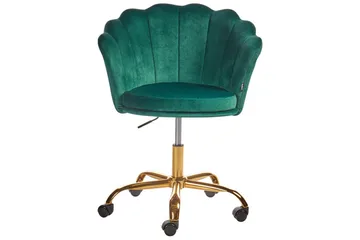 Kontorstol Monticello Grønn/gull/svart - Grønn/gull/svart - Møbler - Stoler - Kontorstol & skrivebordsstol