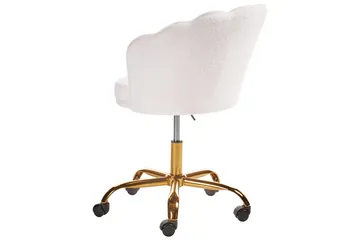 Kontorstol Monticello Hvitt/gull/svart - Hvitt/gull/svart - Møbler - Stoler - Kontorstol & skrivebordsstol