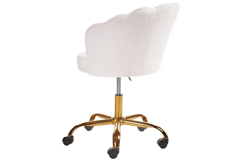 Kontorstol Monticello Hvitt/gull/svart - Hvitt/gull/svart - Møbler - Stoler - Kontorstol & skrivebordsstol