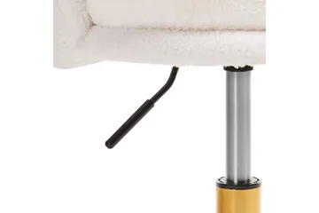 Kontorstol Monticello Hvitt/gull/svart - Hvitt/gull/svart - Møbler - Stoler - Kontorstol & skrivebordsstol