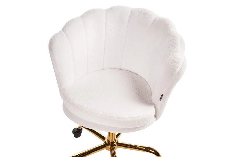 Kontorstol Monticello Hvitt/gull/svart - Hvitt/gull/svart - Møbler - Stoler - Kontorstol & skrivebordsstol