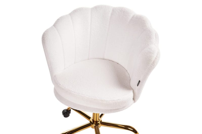 Kontorstol Monticello Hvitt/gull/svart - Hvitt/gull/svart - Møbler - Stoler - Kontorstol & skrivebordsstol