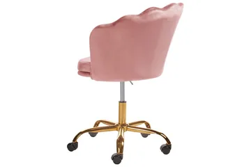 Kontorstol Monticello Rosa/gull/svart - Rosa/gull/svart - Møbler - Stoler - Kontorstol & skrivebordsstol