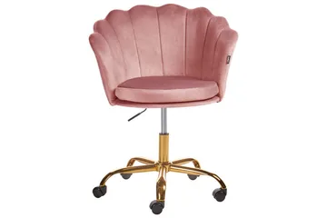 Kontorstol Monticello Rosa/gull/svart - Rosa/gull/svart - Møbler - Stoler - Kontorstol & skrivebordsstol