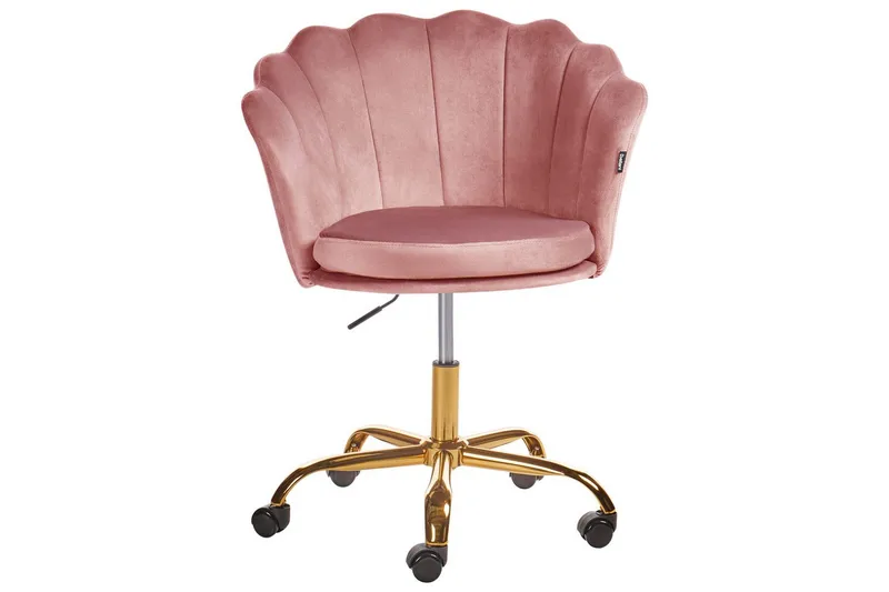 Kontorstol Monticello Rosa/gull/svart - Rosa/gull/svart - Møbler - Stoler - Kontorstol & skrivebordsstol
