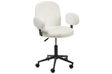 Kontorstol Moraga Hvit/Svart - Hvit/Svart - Møbler - Stoler - Kontorstol & skrivebordsstol