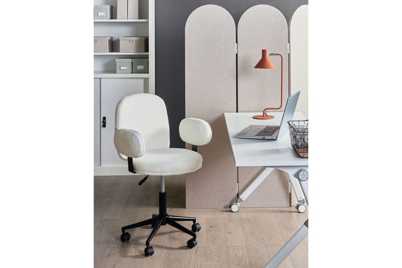 Kontorstol Moraga Hvit/Svart - Hvit/Svart - Møbler - Stoler - Kontorstol & skrivebordsstol