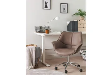 Kontorstol Newdale Lysebrun - Lysebrun - Møbler - Stoler - Kontorstol & skrivebordsstol