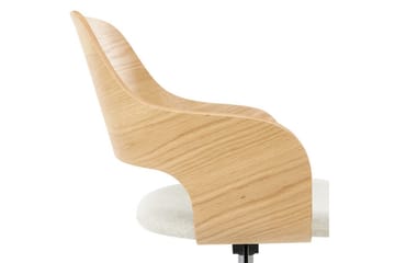 Kontorstol Novato - Lyst tre, beige - Møbler - Stoler - Kontorstol & skrivebordsstol