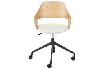 Kontorstol Novato - Lyst tre, beige - Møbler - Stoler - Kontorstol & skrivebordsstol