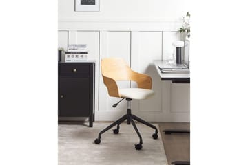 Kontorstol Novato - Lyst tre, beige - Møbler - Stoler - Kontorstol & skrivebordsstol
