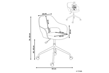 Kontorstol Novato - Lyst tre, beige - Møbler - Stoler - Kontorstol & skrivebordsstol