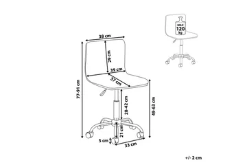 Kontorstol Orlando Svart - Svart - Møbler - Stoler - Kontorstol & skrivebordsstol