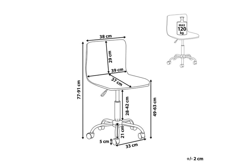 Kontorstol Orlando Svart - Svart - Møbler - Stoler - Kontorstol & skrivebordsstol