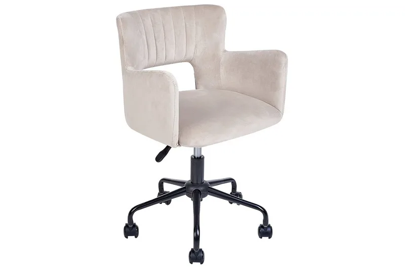 Kontorstol Sanilac Beige/Grå/Svart - Beige/Grå/Svart - Møbler - Stoler - Kontorstol & skrivebordsstol