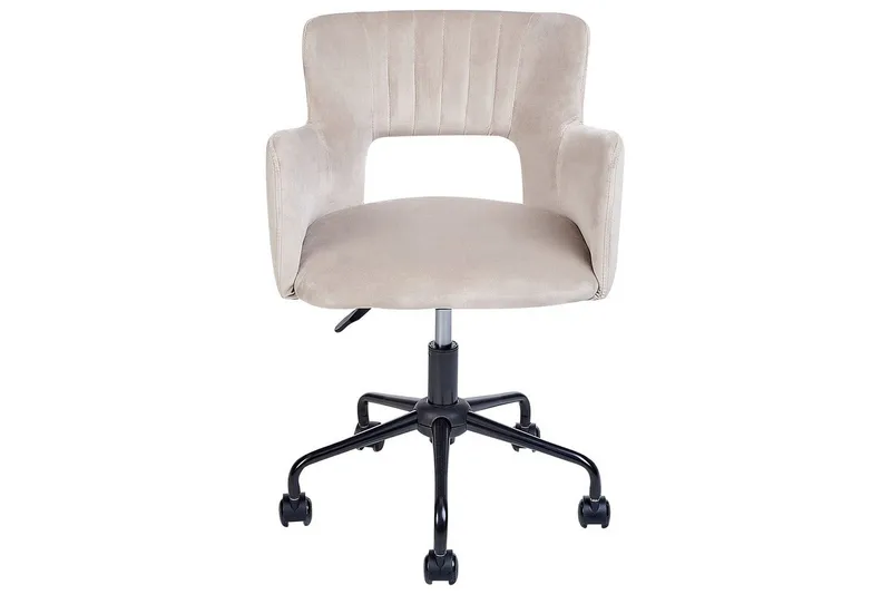 Kontorstol Sanilac Beige/Grå/Svart - Beige/Grå/Svart - Møbler - Stoler - Kontorstol & skrivebordsstol