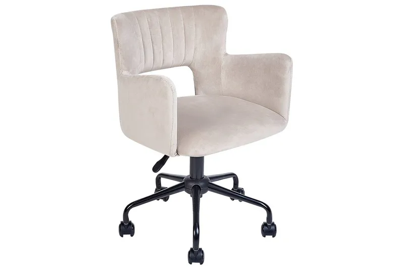 Kontorstol Sanilac Beige/Grå/Svart - Beige/Grå/Svart - Møbler - Stoler - Kontorstol & skrivebordsstol