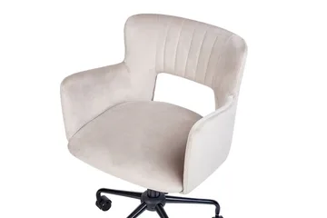 Kontorstol Sanilac Beige/Grå/Svart - Beige/Grå/Svart - Møbler - Stoler - Kontorstol & skrivebordsstol