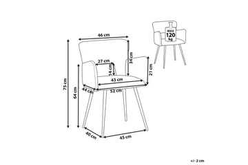 Kontorstol Sanilac Grønn/svart - Grønn/svart - Møbler - Stoler - Kontorstol & skrivebordsstol