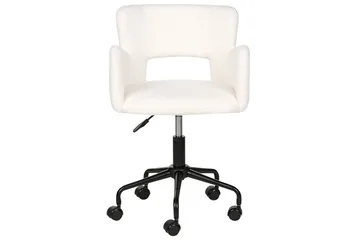 Kontorstol Sanilac Hvit/Svart - Hvit/Svart - Møbler - Stoler - Kontorstol & skrivebordsstol