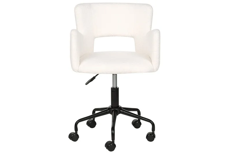 Kontorstol Sanilac Hvit/Svart - Hvit/Svart - Møbler - Stoler - Kontorstol & skrivebordsstol