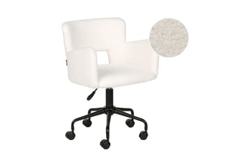 Kontorstol Sanilac Hvit/Svart