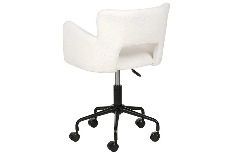 Kontorstol Sanilac Hvit/Svart - Hvit/Svart - Møbler - Stoler - Kontorstol & skrivebordsstol