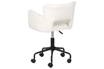 Kontorstol Sanilac Hvit/Svart - Hvit/Svart - Møbler - Stoler - Kontorstol & skrivebordsstol