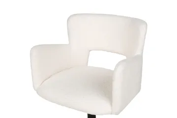 Kontorstol Sanilac Hvit/Svart - Hvit/Svart - Møbler - Stoler - Kontorstol & skrivebordsstol