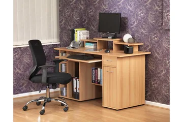 Atlanta Kontorstol Hev- og Senkbar Svart - Dorel Home - Møbler - Stoler - Kontorstol & skrivebordsstol