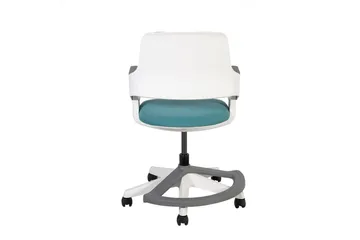 Barnestol ROOKEE i 4-14 år 64x64xH76-93 blå / hvit - Møbler - Barnemøbler - Barnestol - Skrivebordstol barn