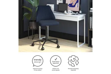 Brittany Kontorstol Marineblå - Novogratz - Møbler - Stoler - Kontorstol & skrivebordsstol