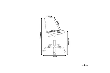Dakota Ii Kontorstol - Hvit - Møbler - Stoler - Kontorstol & skrivebordsstol