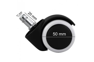 Galten Hjul for Skrivebordsstol 5-pk - Svart - Møbler - Stoler - Kontorstol & skrivebordsstol