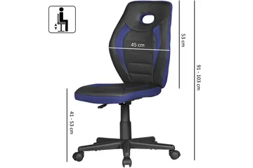 Handerson Skrivebordstol for Barn - Blå - Møbler - Barnemøbler - Barnestol - Skrivebordstol barn