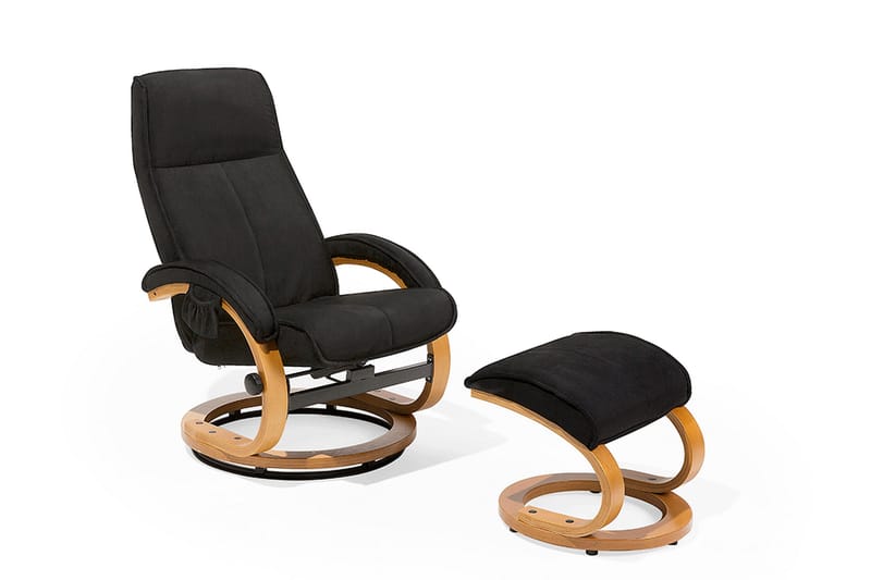 Hero Hvilstol med fotskammel - Svart - Møbler - Stoler - Lenestoler - Massasjestol