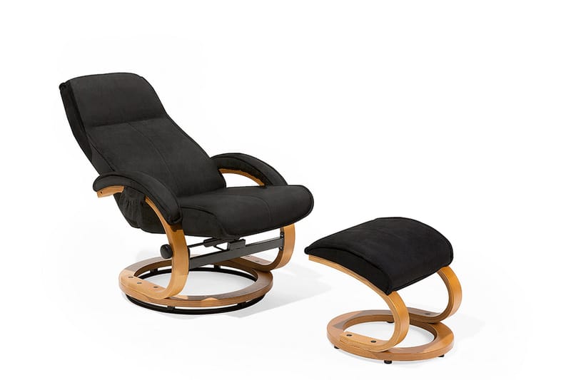 Hero Hvilstol med fotskammel - Svart - Møbler - Stoler - Lenestoler - Massasjestol