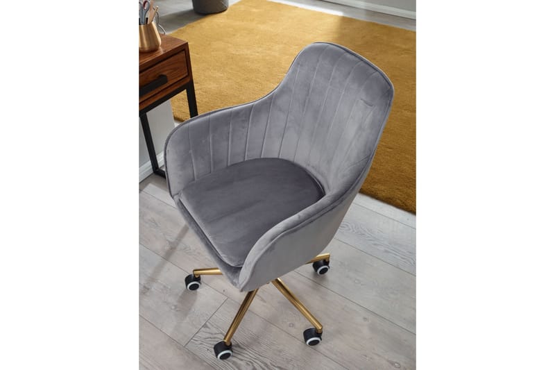 Hubdam kontorstol - Grå/Sølv - Møbler - Stoler - Kontorstol & skrivebordsstol