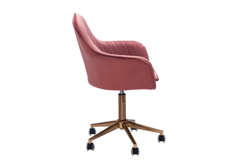 Hubdam kontorstol - Rosa/Gull - Møbler - Stoler - Kontorstol & skrivebordsstol