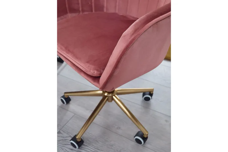Hubdam kontorstol - Rosa/Gull - Møbler - Stoler - Kontorstol & skrivebordsstol