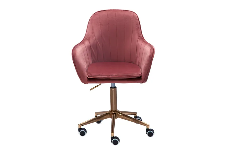 Hubdam kontorstol - Rosa/Gull - Møbler - Stoler - Kontorstol & skrivebordsstol