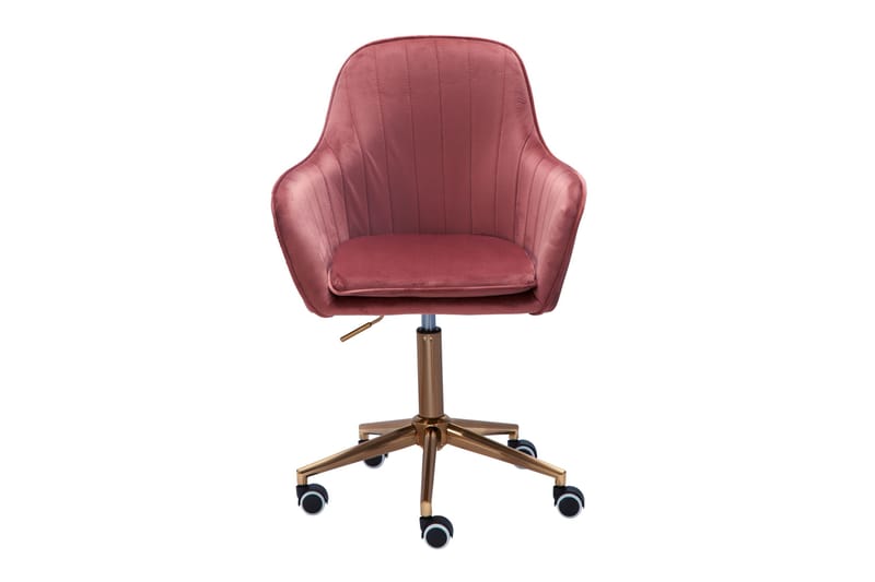 Hubdam kontorstol - Rosa/Gull - Møbler - Stoler - Kontorstol & skrivebordsstol
