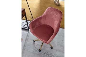 Hubdam kontorstol - Rosa/Gull - Møbler - Stoler - Kontorstol & skrivebordsstol